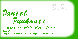 daniel punkosti business card